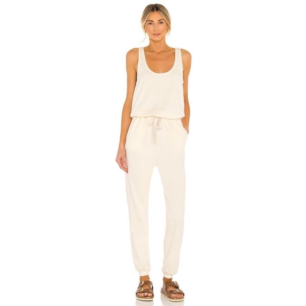 Vitamin A Avalon Jumpsuit Fleece Lined Romper Cream Yellow Revolve Large Swim